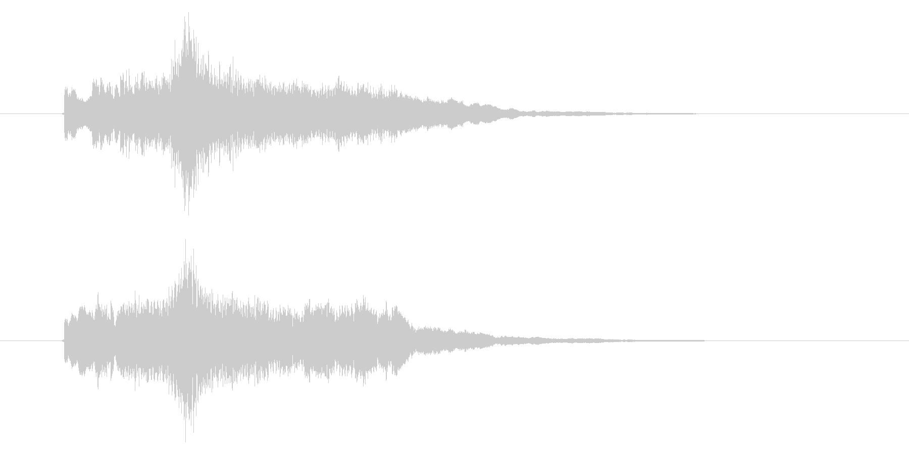 ゆったりと落ち着いたリラクゼーション音楽の未再生の波形