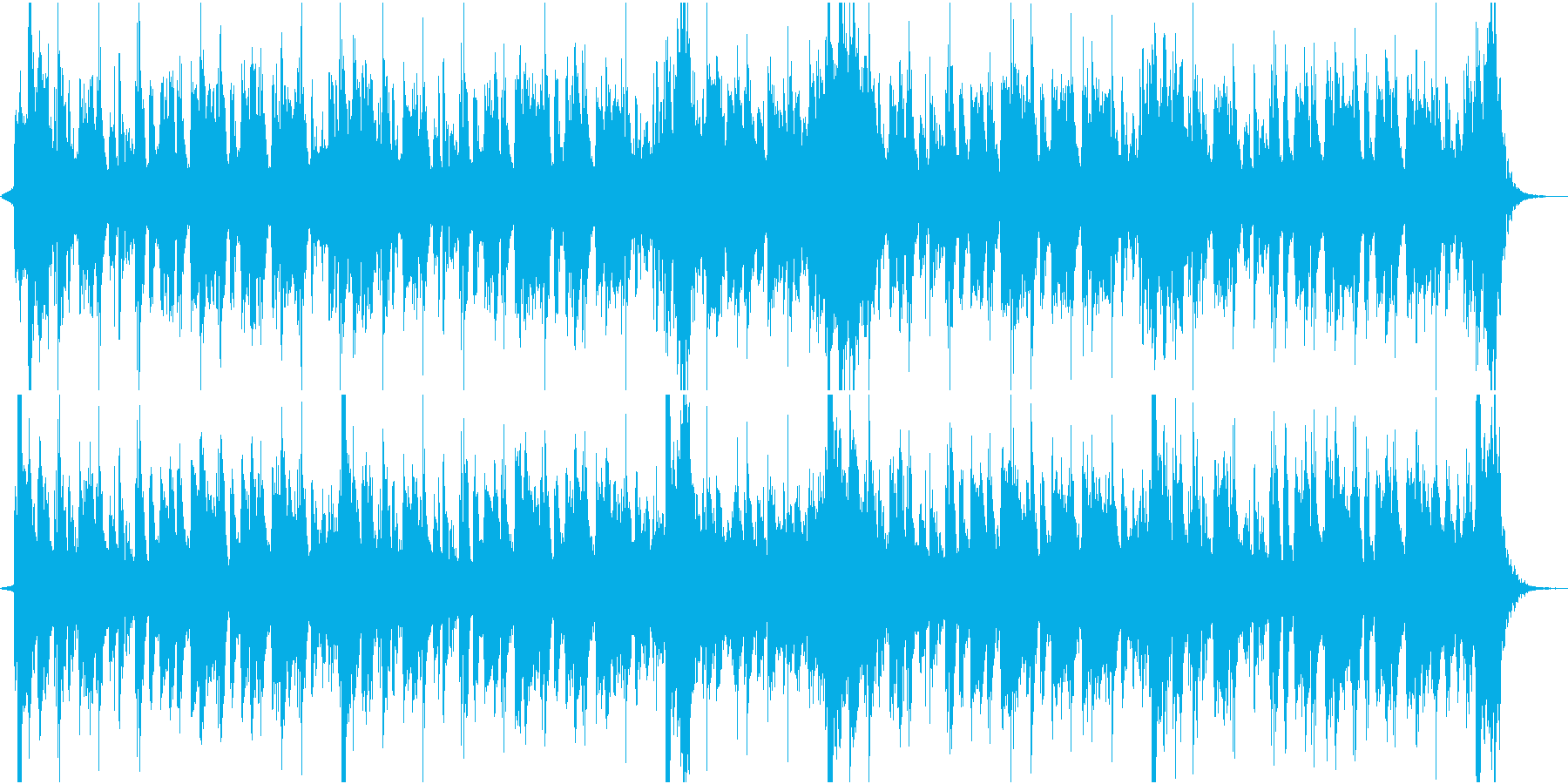 ホーンセクションのファンキーなジングルの再生済みの波形