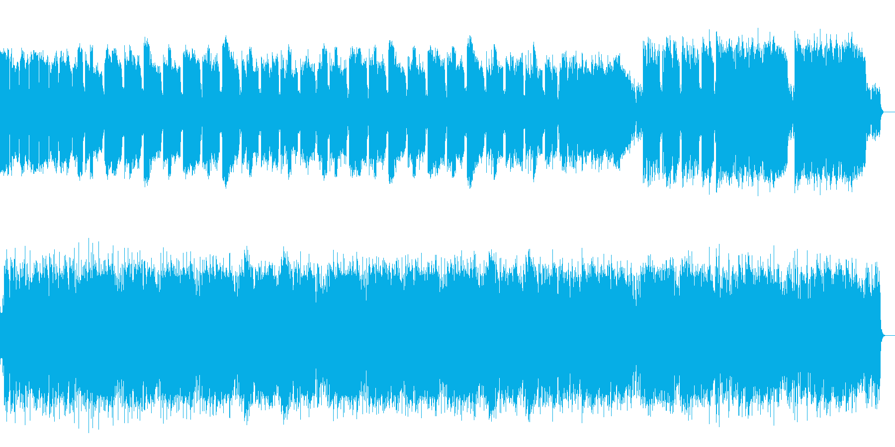 SAXとギターの優しいメロディアスな楽曲の再生済みの波形