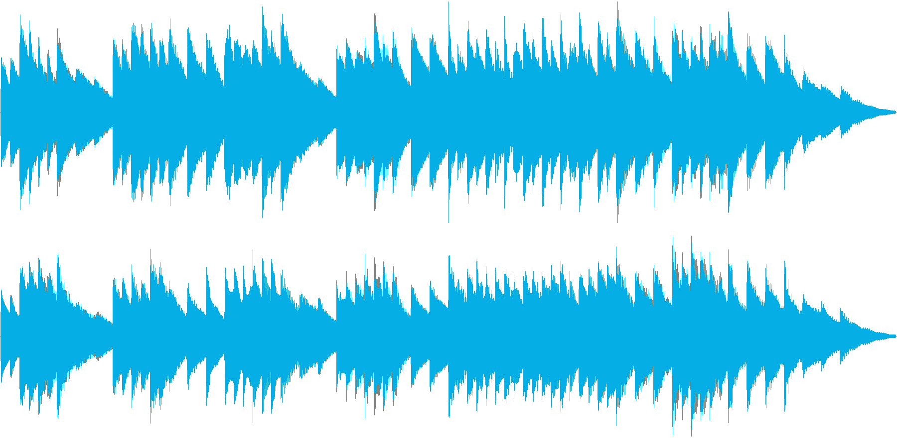 オルゴール曲で、中毒性のある曲です。の再生済みの波形