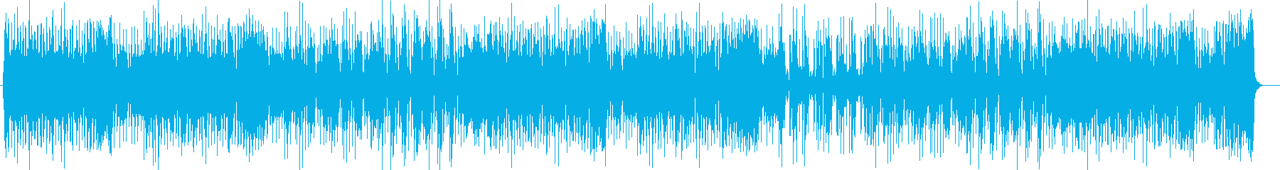 A somewhat up-tempo synthesizer song's reproduced waveform