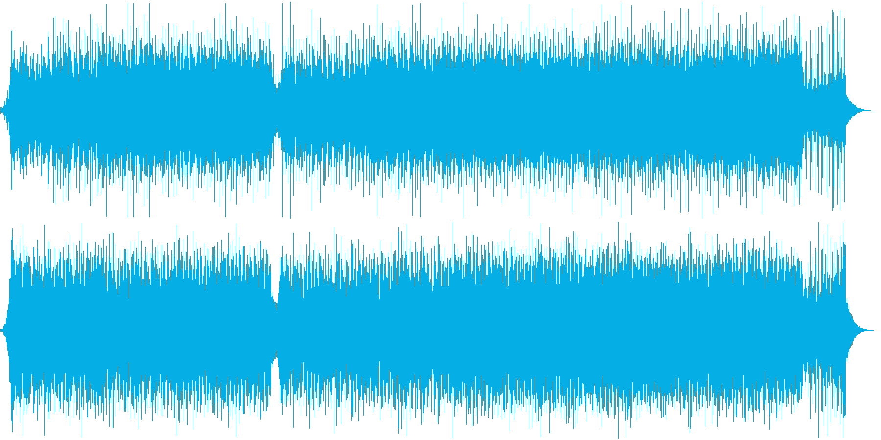 冒険感があり太いリズムの映像向け楽曲の再生済みの波形