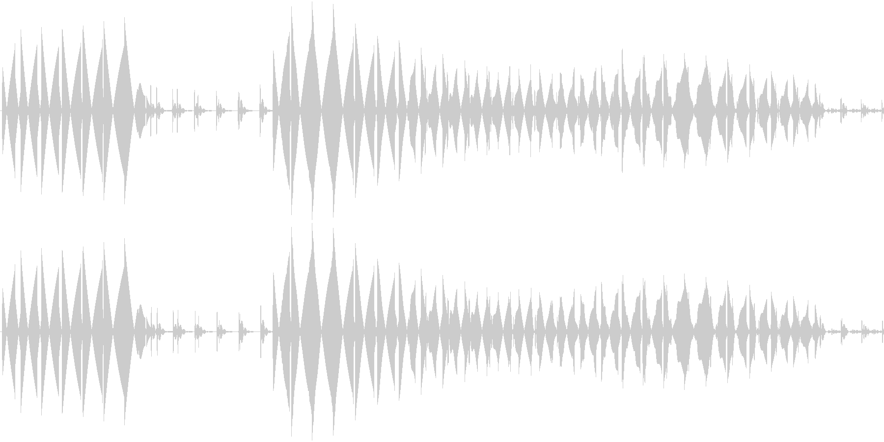 エラー音の未再生の波形