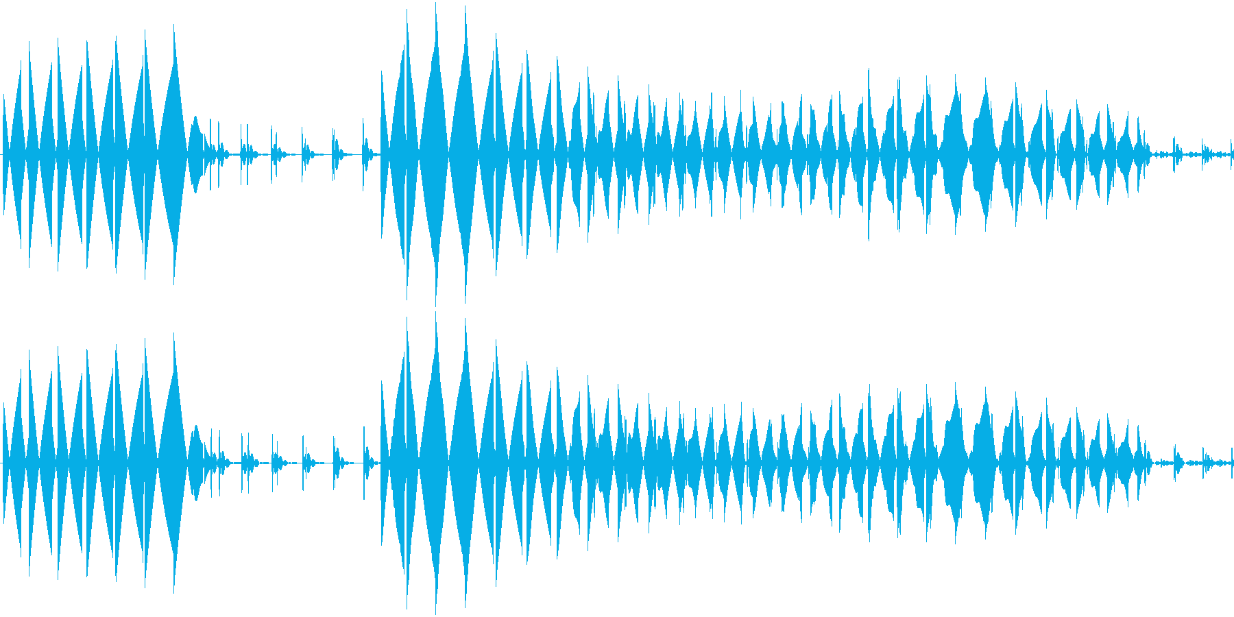 エラー音の再生済みの波形