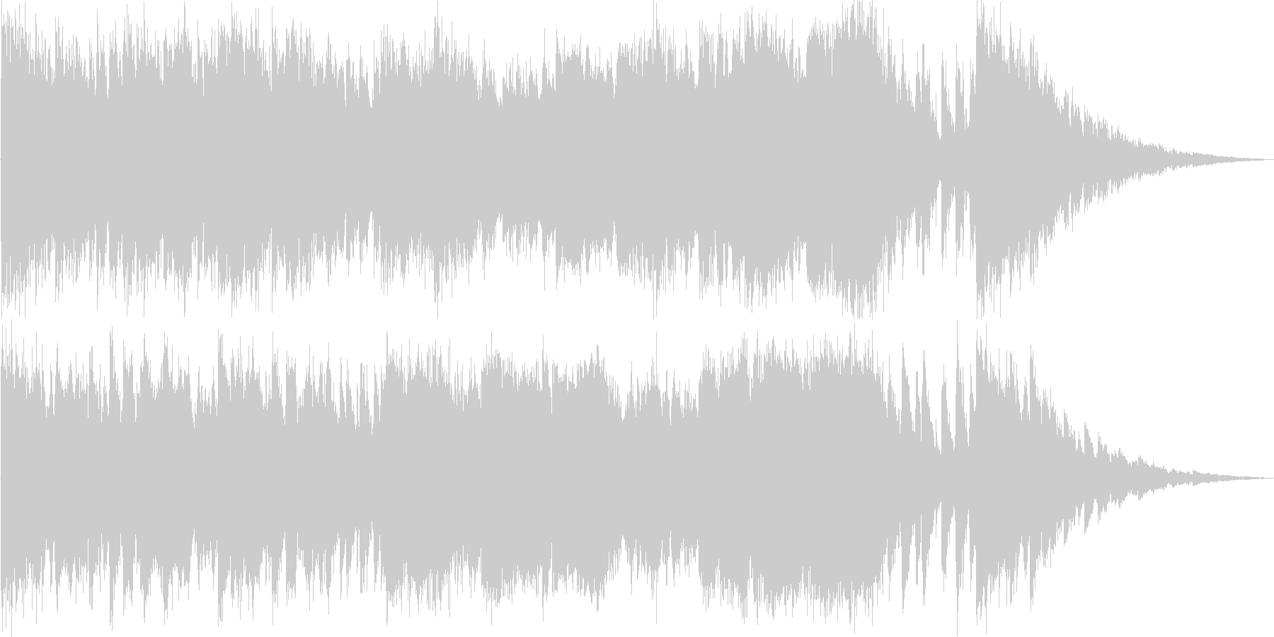 元気な行進曲の未再生の波形