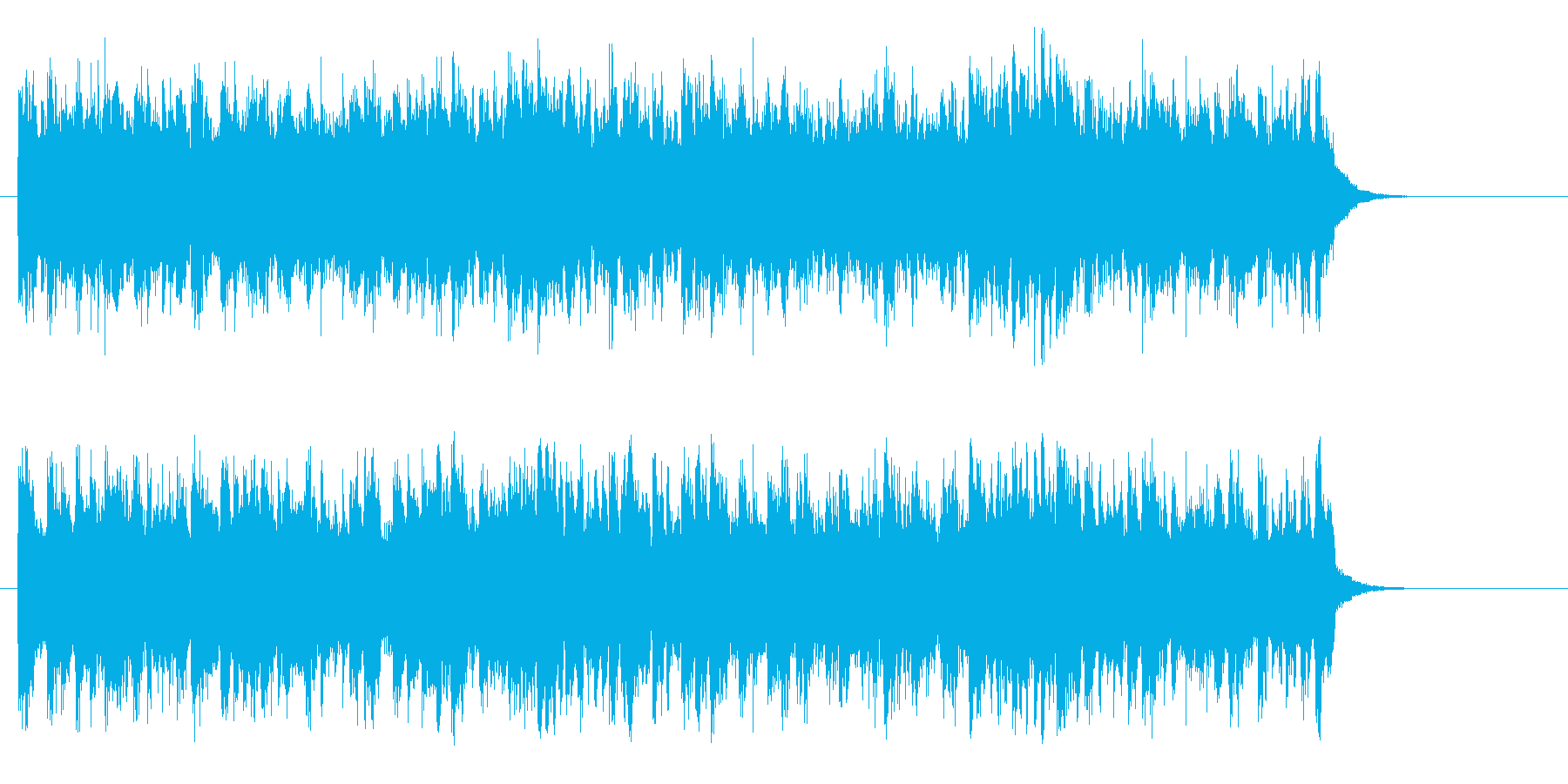 アコースティック風BGM(サビ)の再生済みの波形