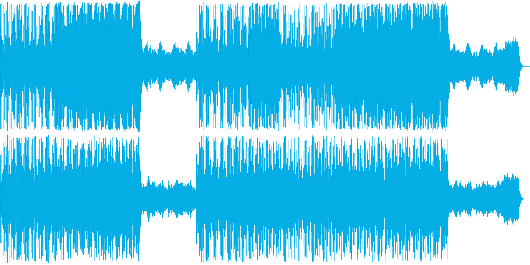 おまぬけな日常の曲ですの再生済みの波形