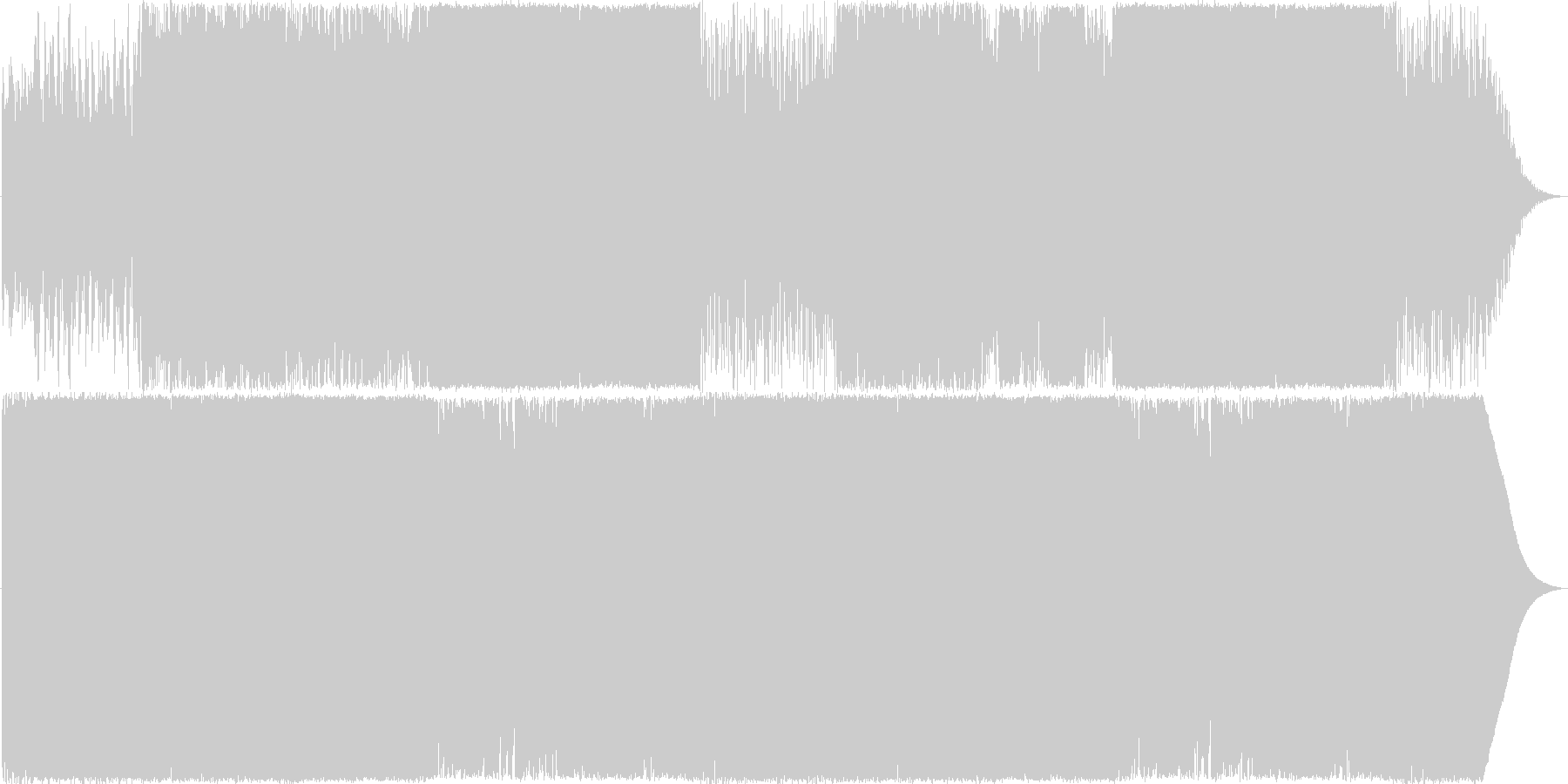 かっこいい戦闘曲の未再生の波形