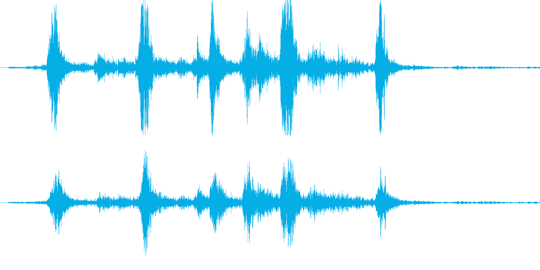ガラガラ(玄関を開ける音) 音量大の再生済みの波形