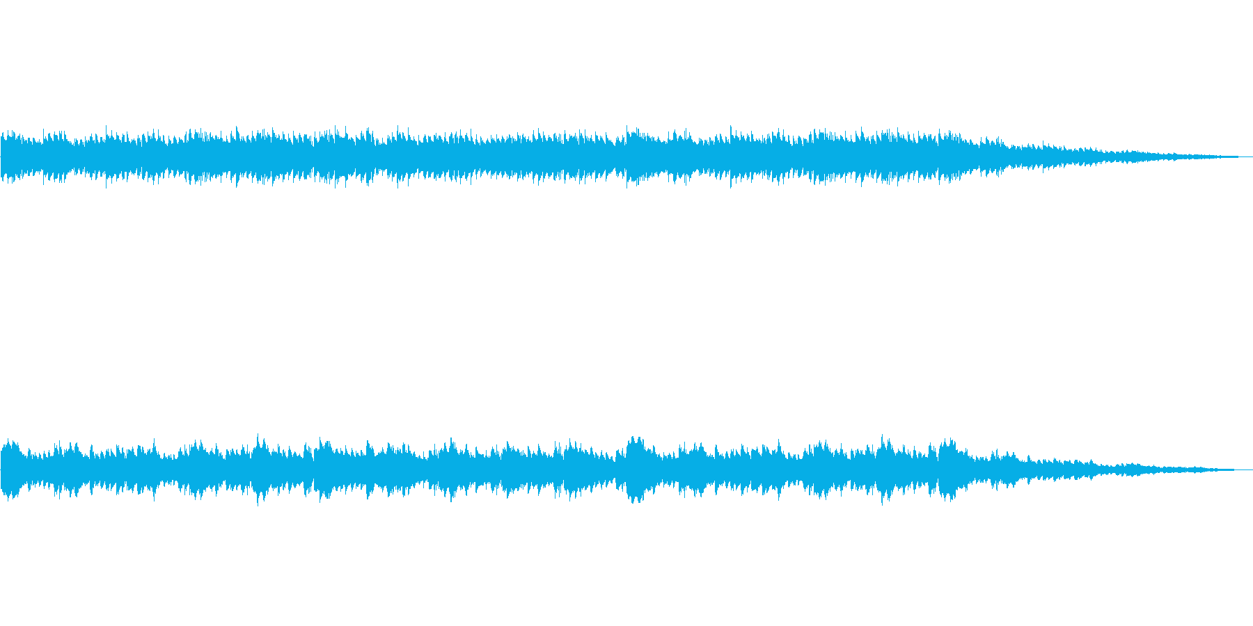 ピアノソロの曲(くり返し)の再生済みの波形