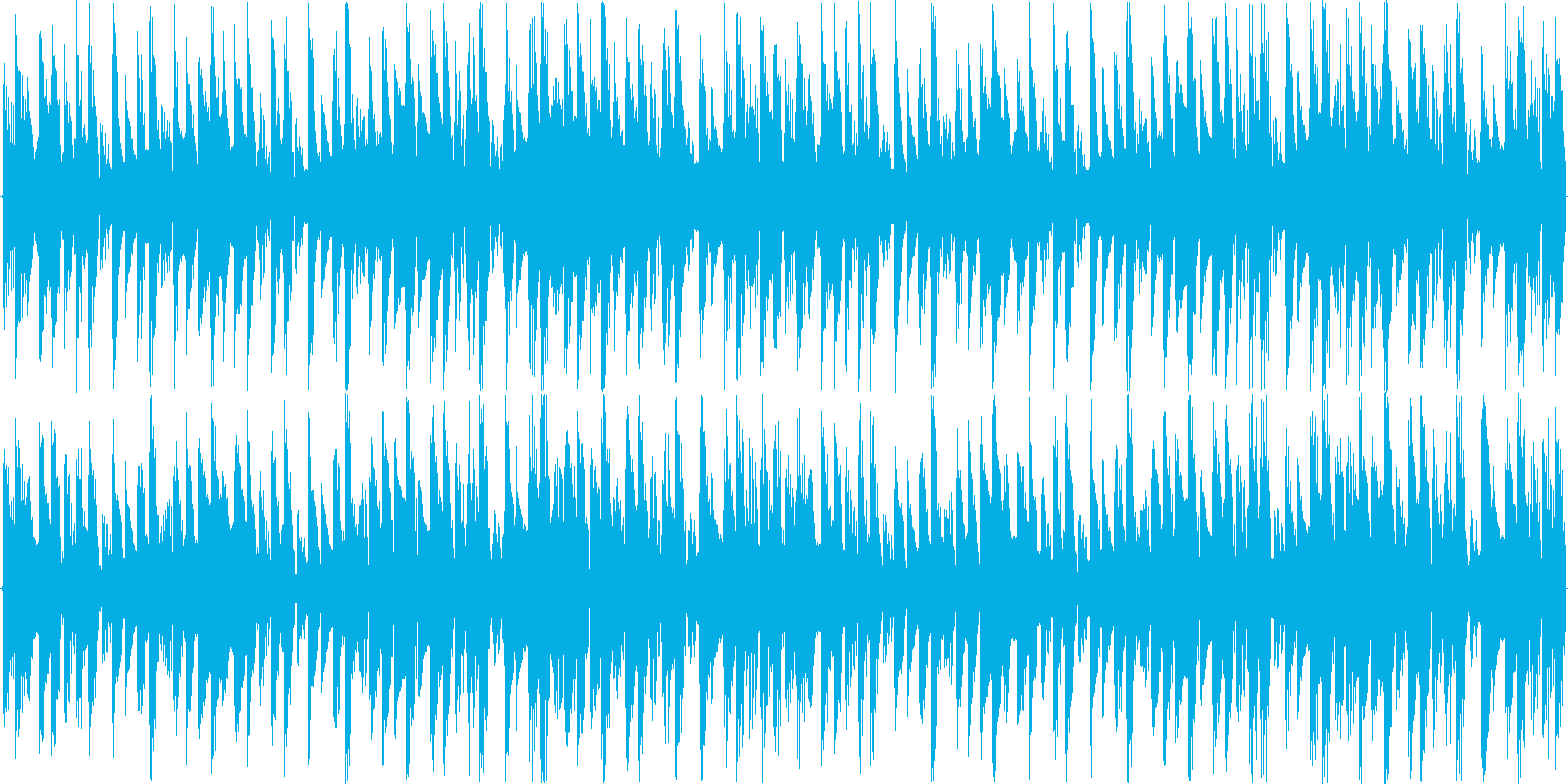 ハウスのリズムを基本にした楽曲です。の再生済みの波形