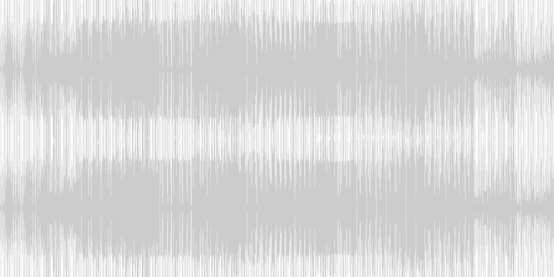 軽快な曲ですの未再生の波形