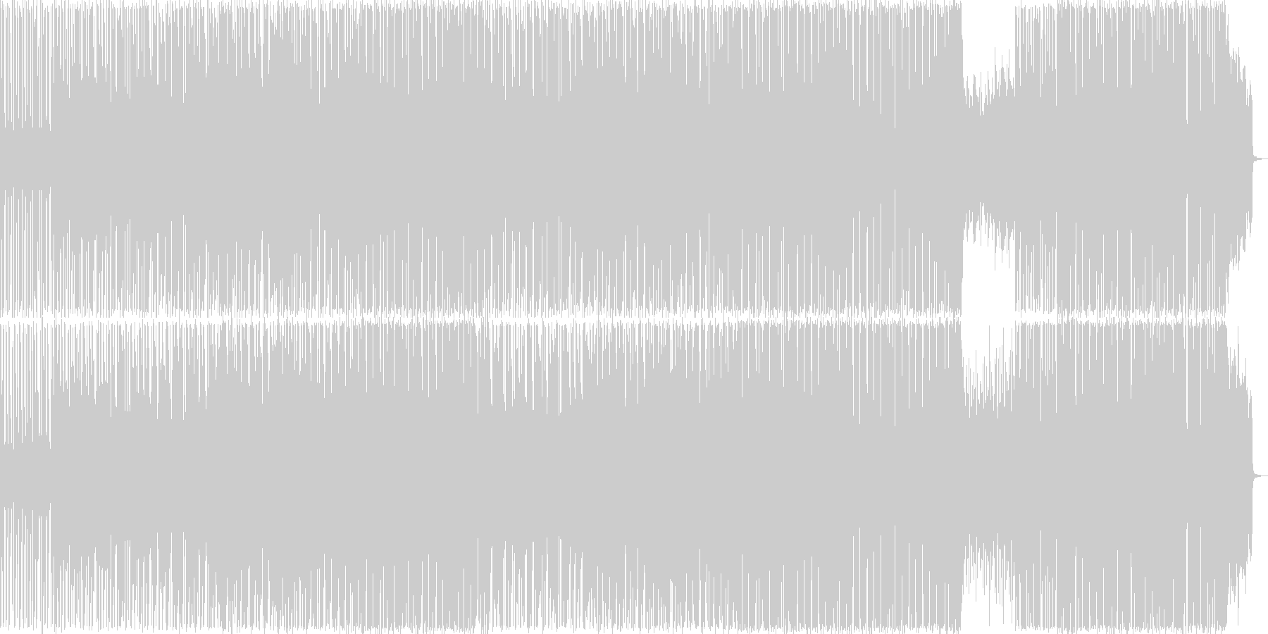 軽快な雰囲気のポップBGM2の未再生の波形