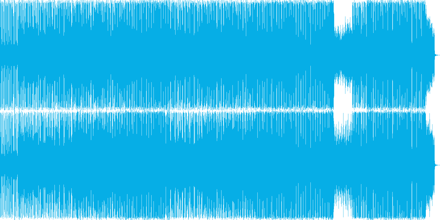 軽快な雰囲気のポップBGM2の再生済みの波形