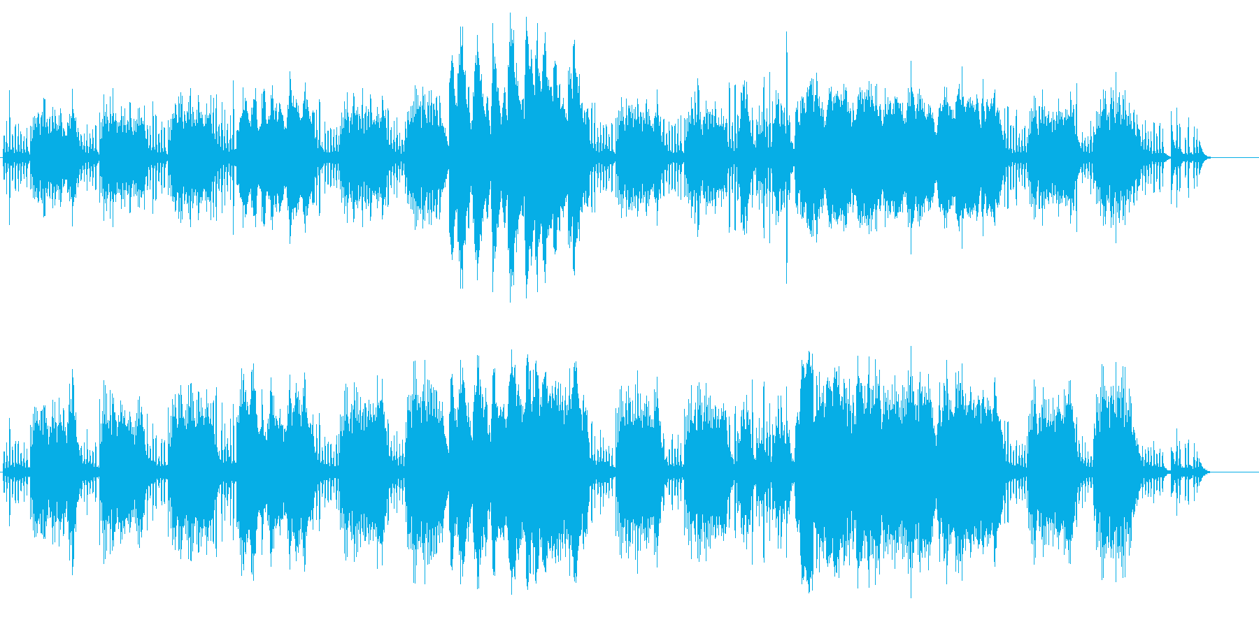 少女らしさの似合う不思議音楽の再生済みの波形