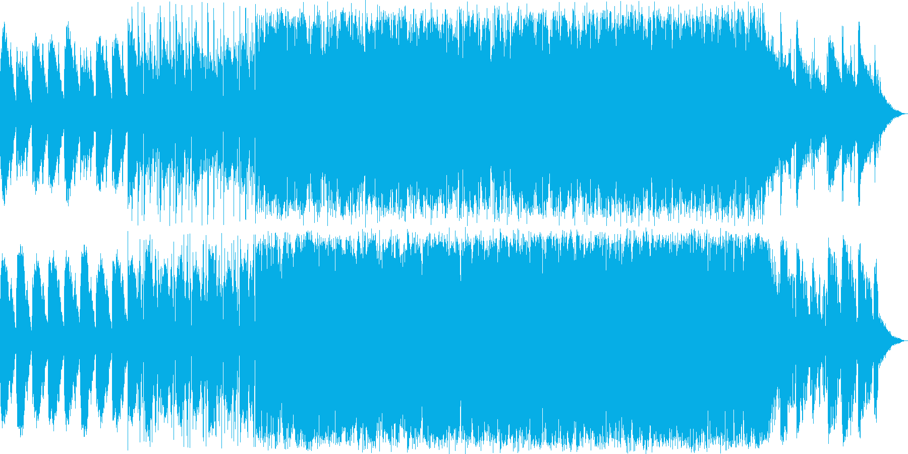 サウンドノベルをイメージする暗い曲の再生済みの波形