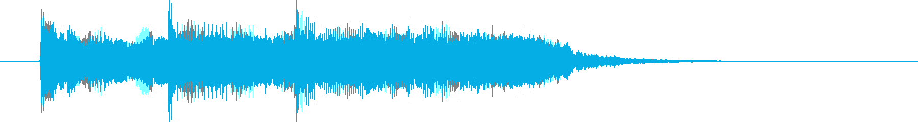 ゆったりと落ち着いたリラクゼーション音楽の再生済みの波形