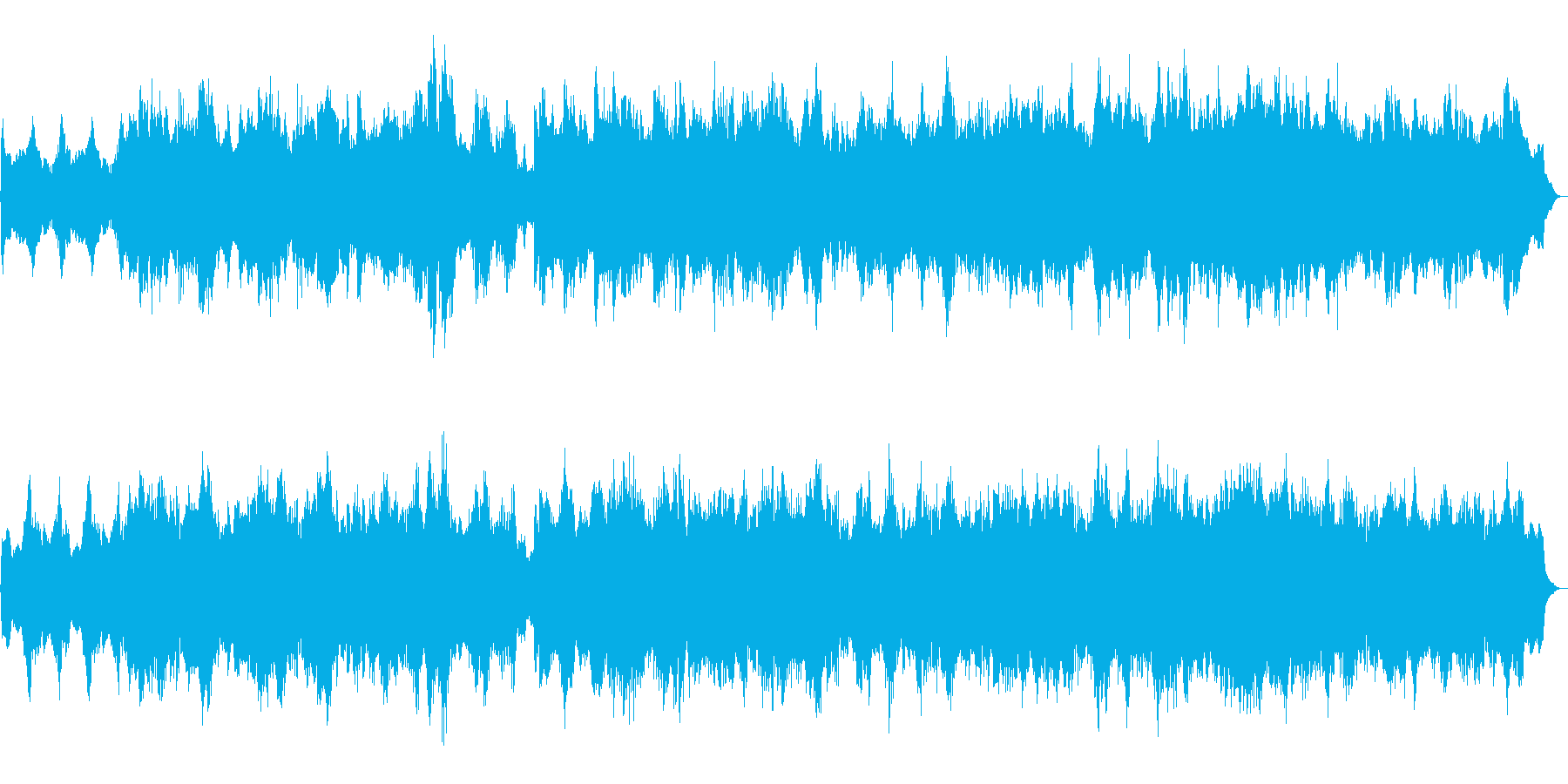 ハロウィン系BGM 魔法の森 を描いた曲の再生済みの波形