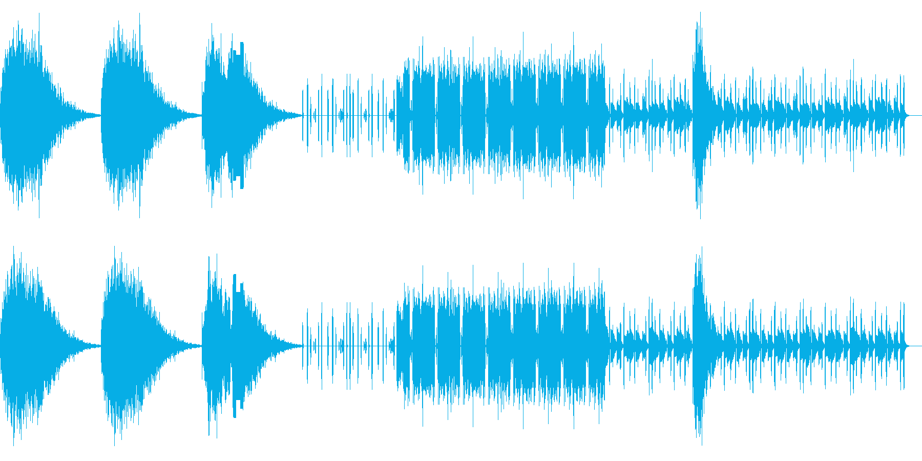 ちょっと前衛的過ぎる曲ですの再生済みの波形