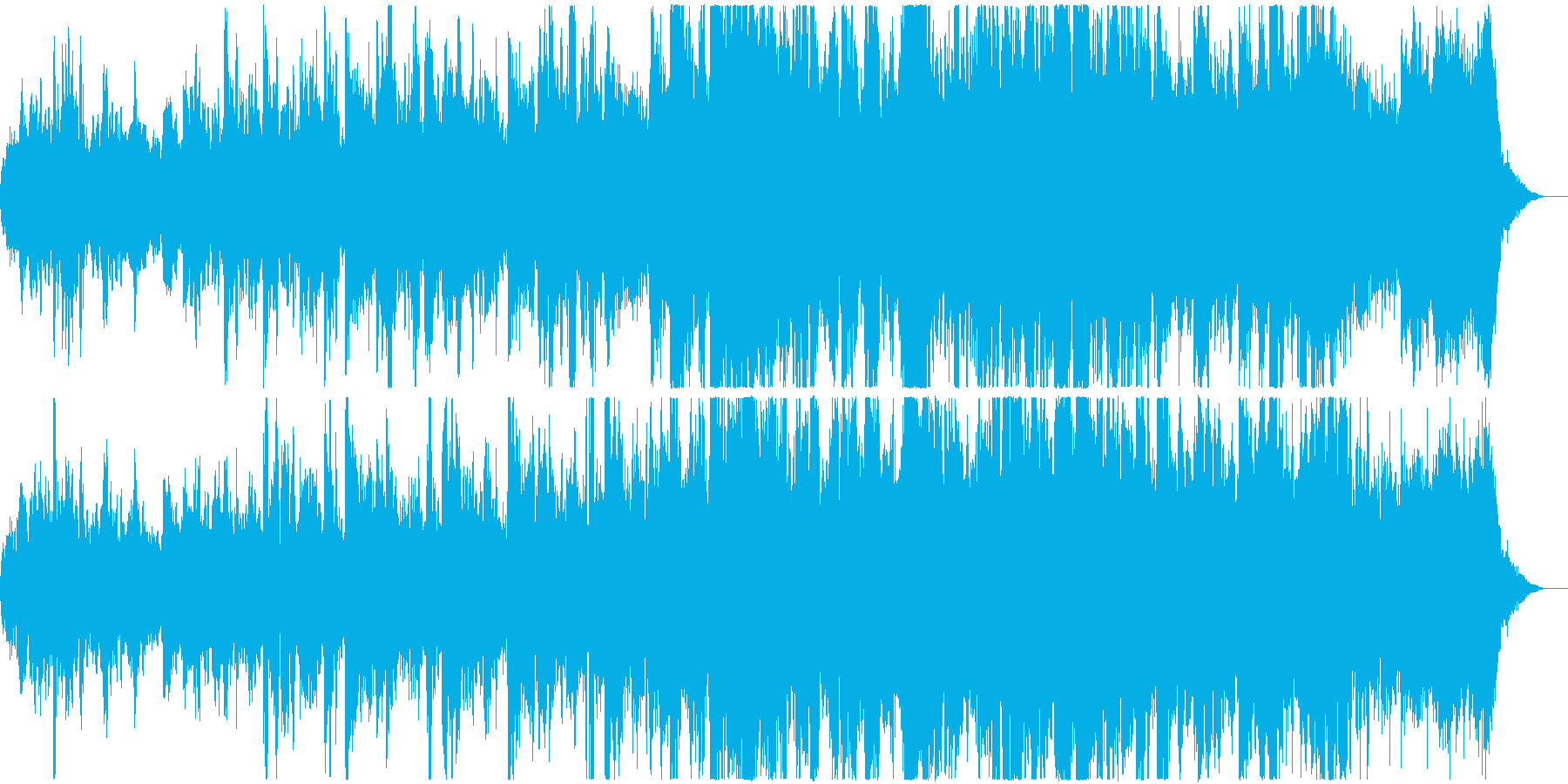 尺八メインの日本の冬をイメージした曲の再生済みの波形