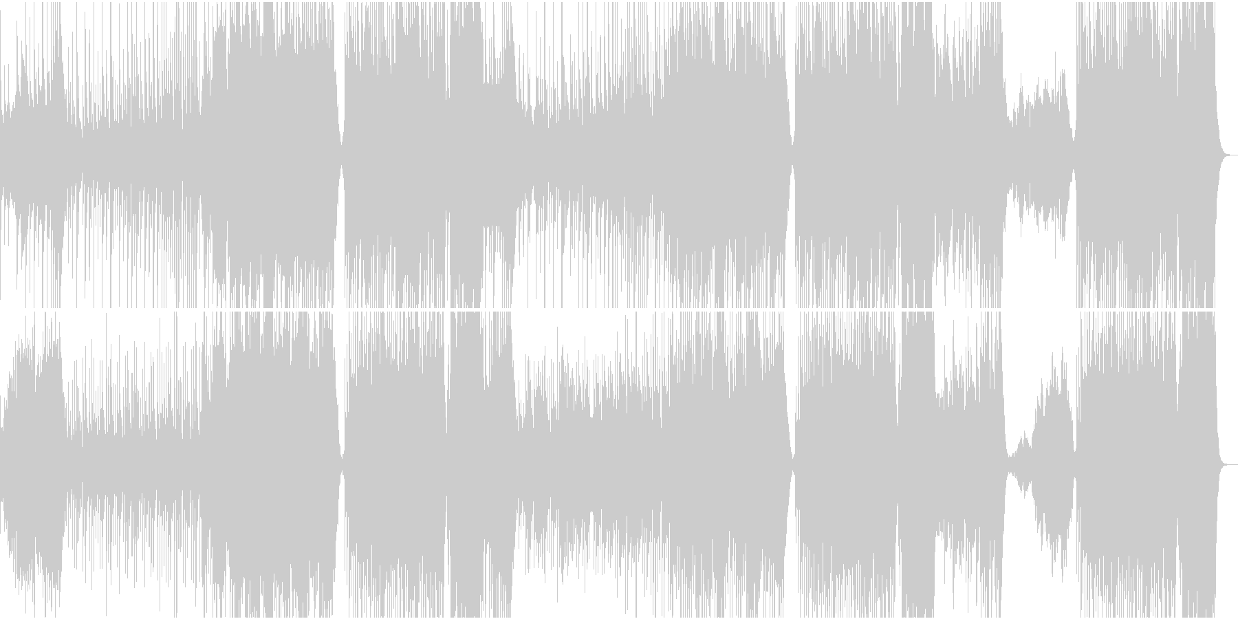 和風曲 古風の未再生の波形
