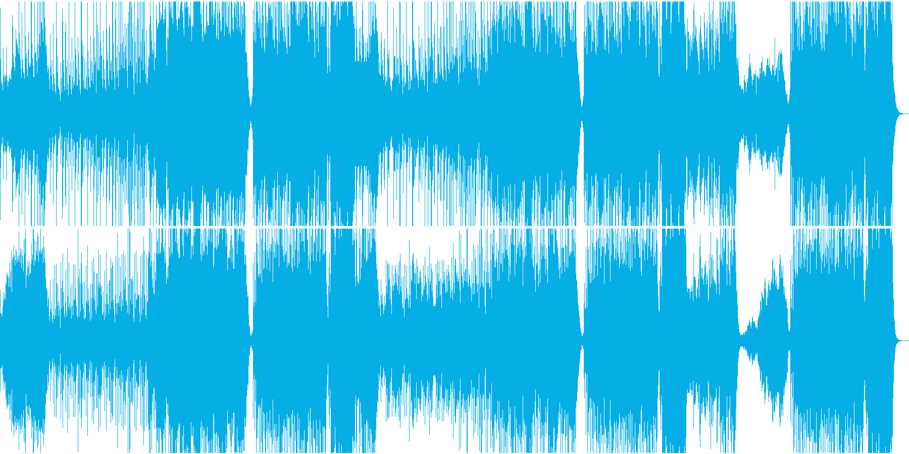 和風曲 古風の再生済みの波形
