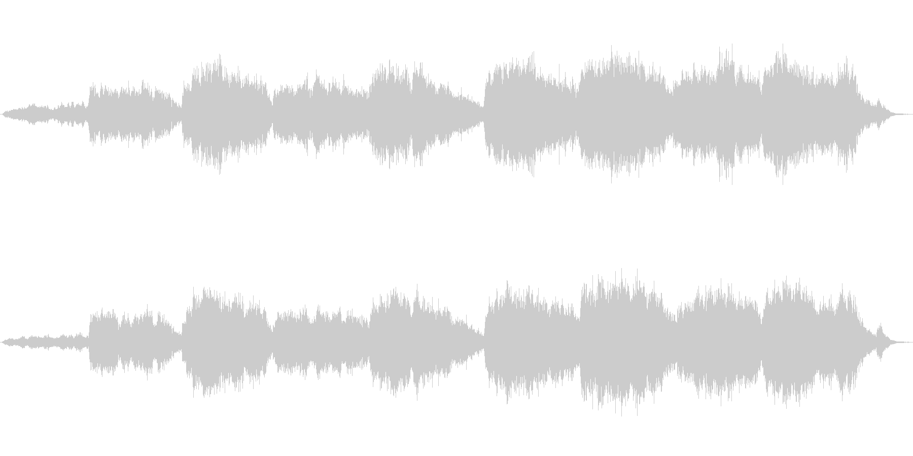 王の死をイメージした悲しい曲の未再生の波形