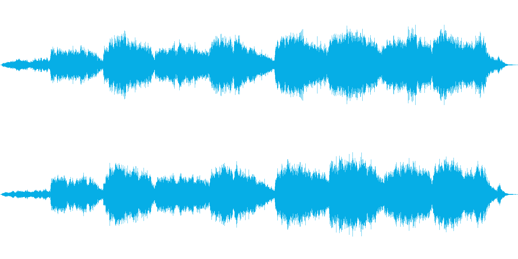 王の死をイメージした悲しい曲の再生済みの波形