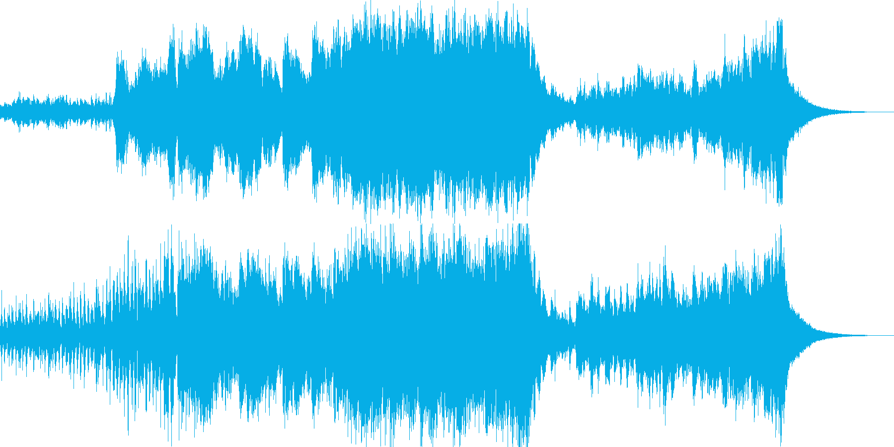 海の向こうに広がる少しだけ不吉な予感の再生済みの波形