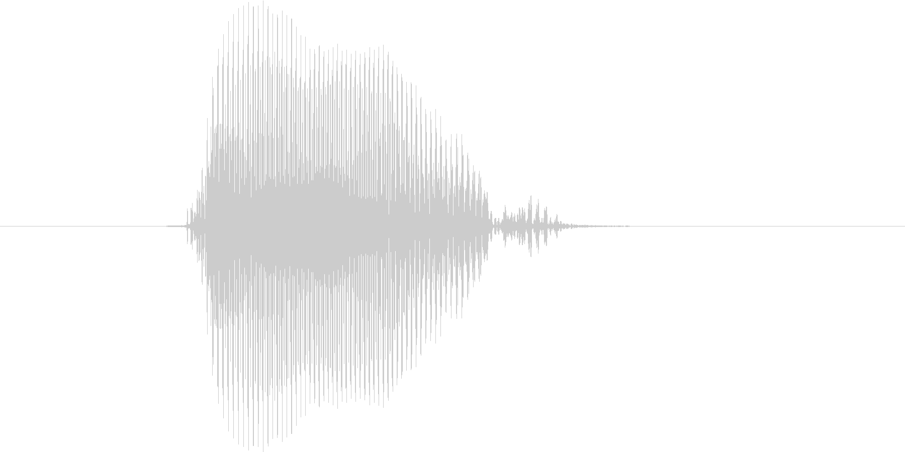 ボール(低音)の未再生の波形