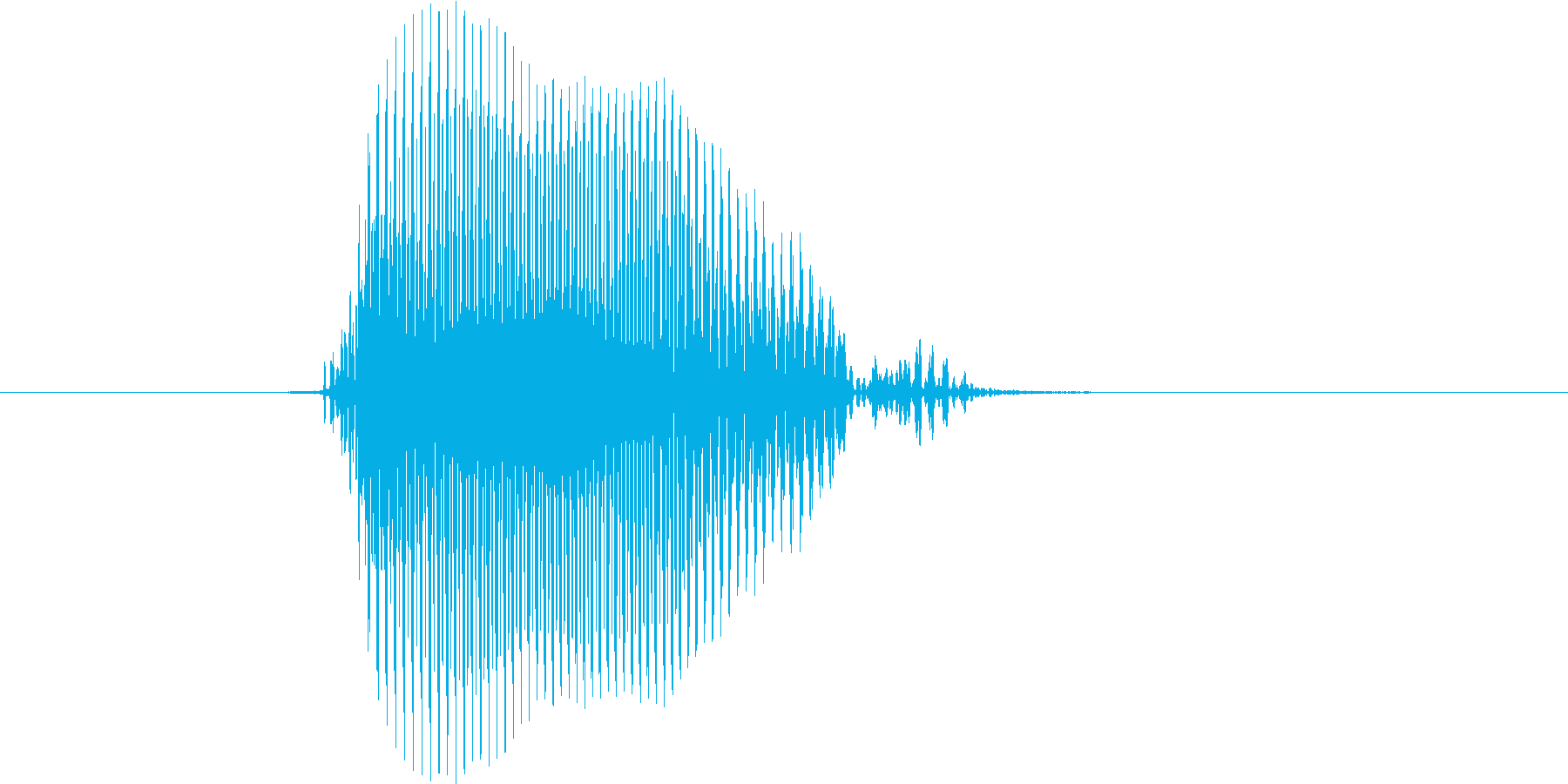 ボール(低音)の再生済みの波形