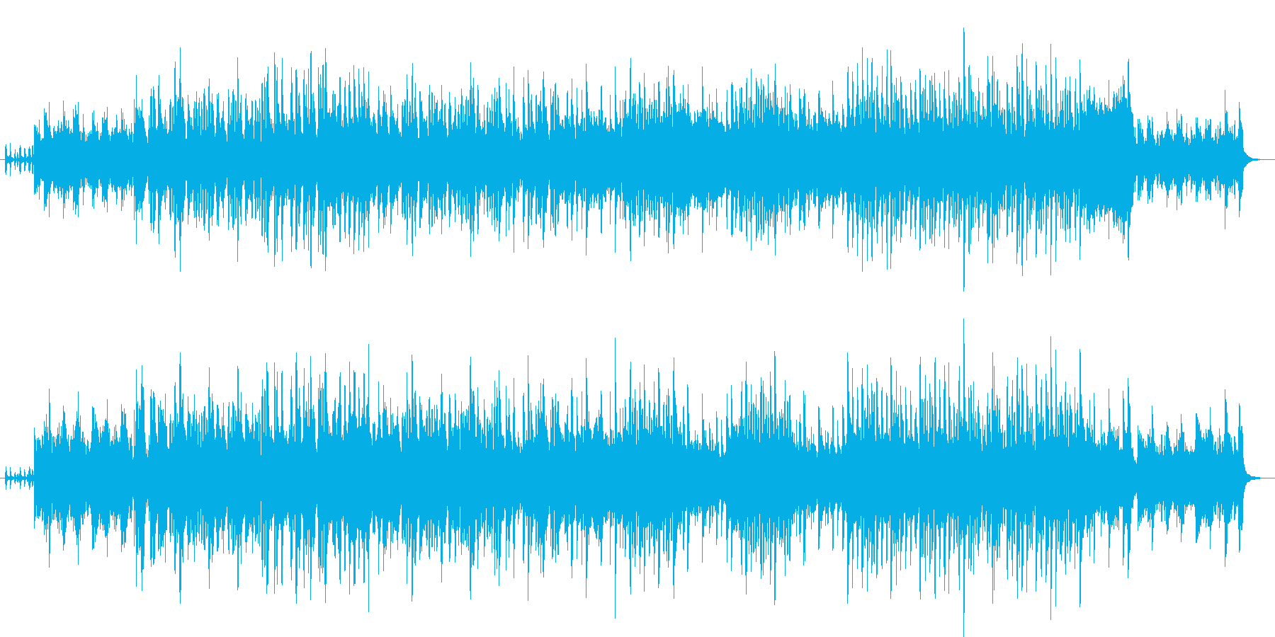 スペインのフラメンコ用テンポ240の曲の再生済みの波形