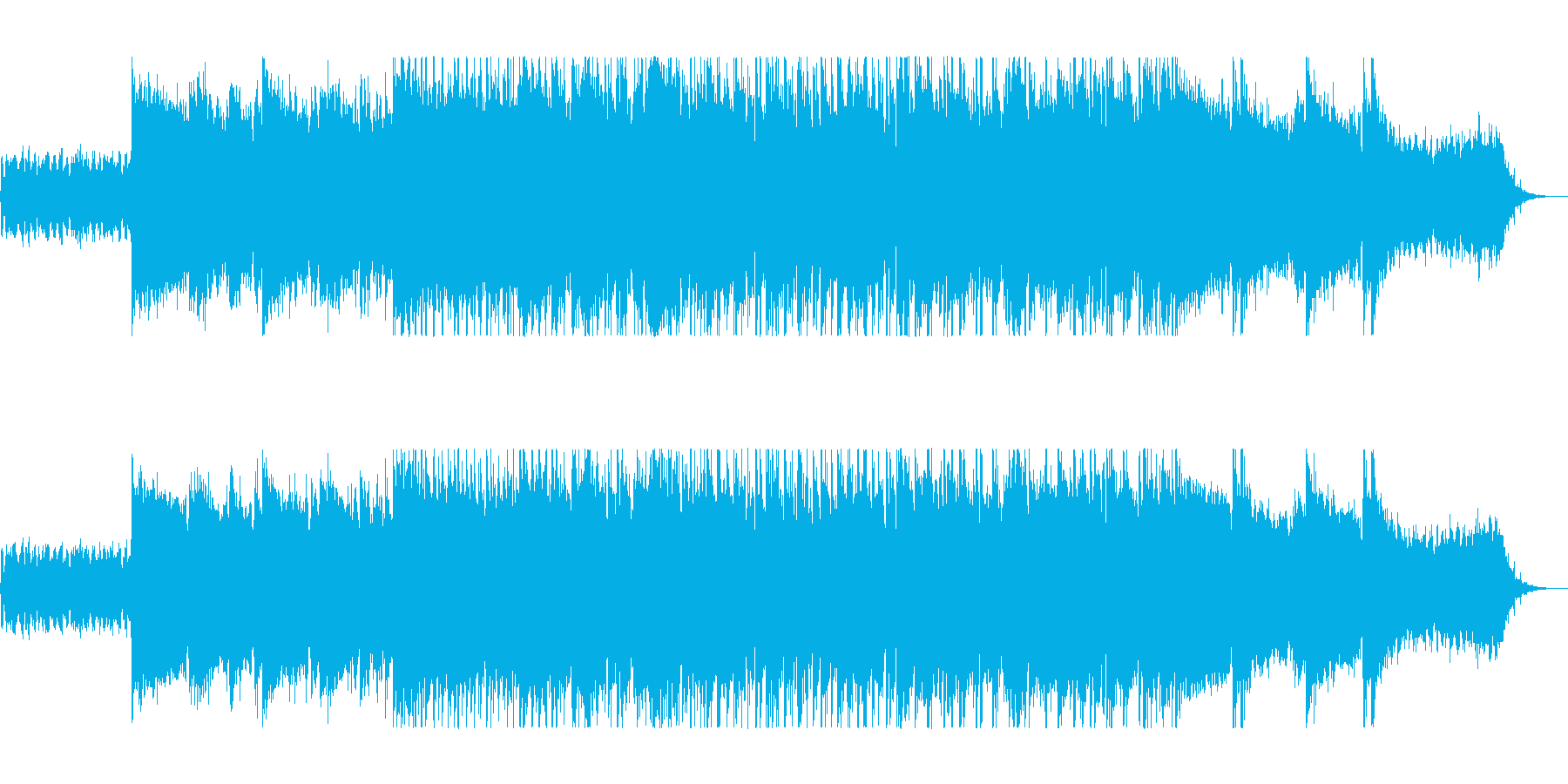 クールなギターメロディのロックの再生済みの波形