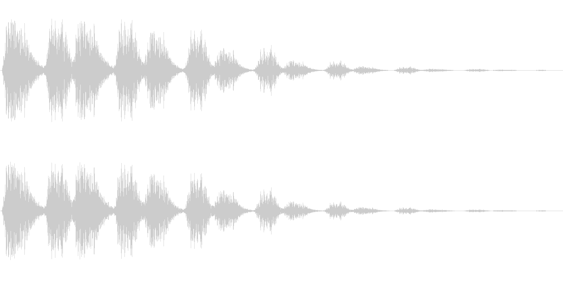 ビヨビヨ(伸びたバネのような音)の未再生の波形