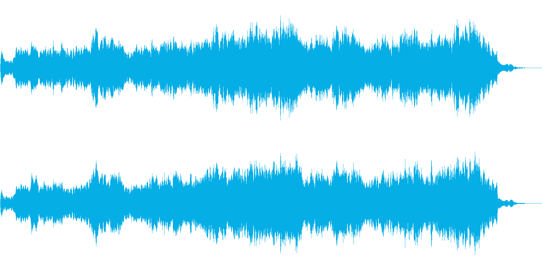 ストリングスだけの曲ですの再生済みの波形