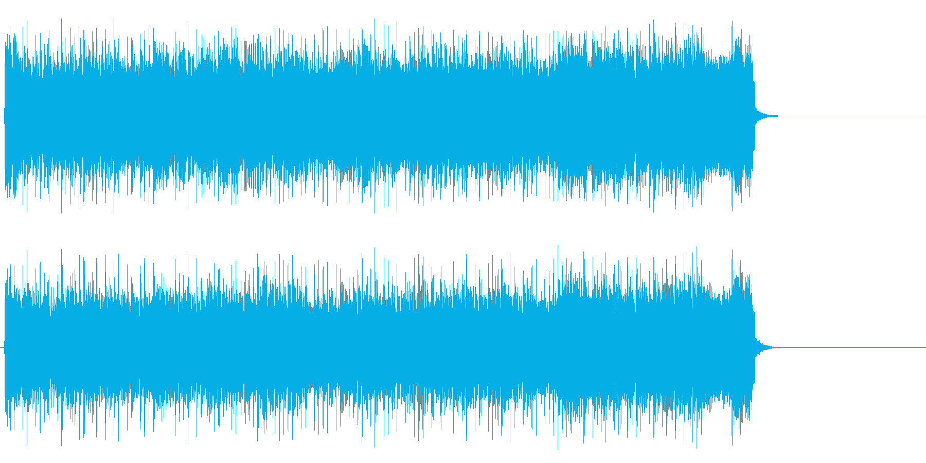 風が駆け抜けるロック(サビ~エンド)の再生済みの波形