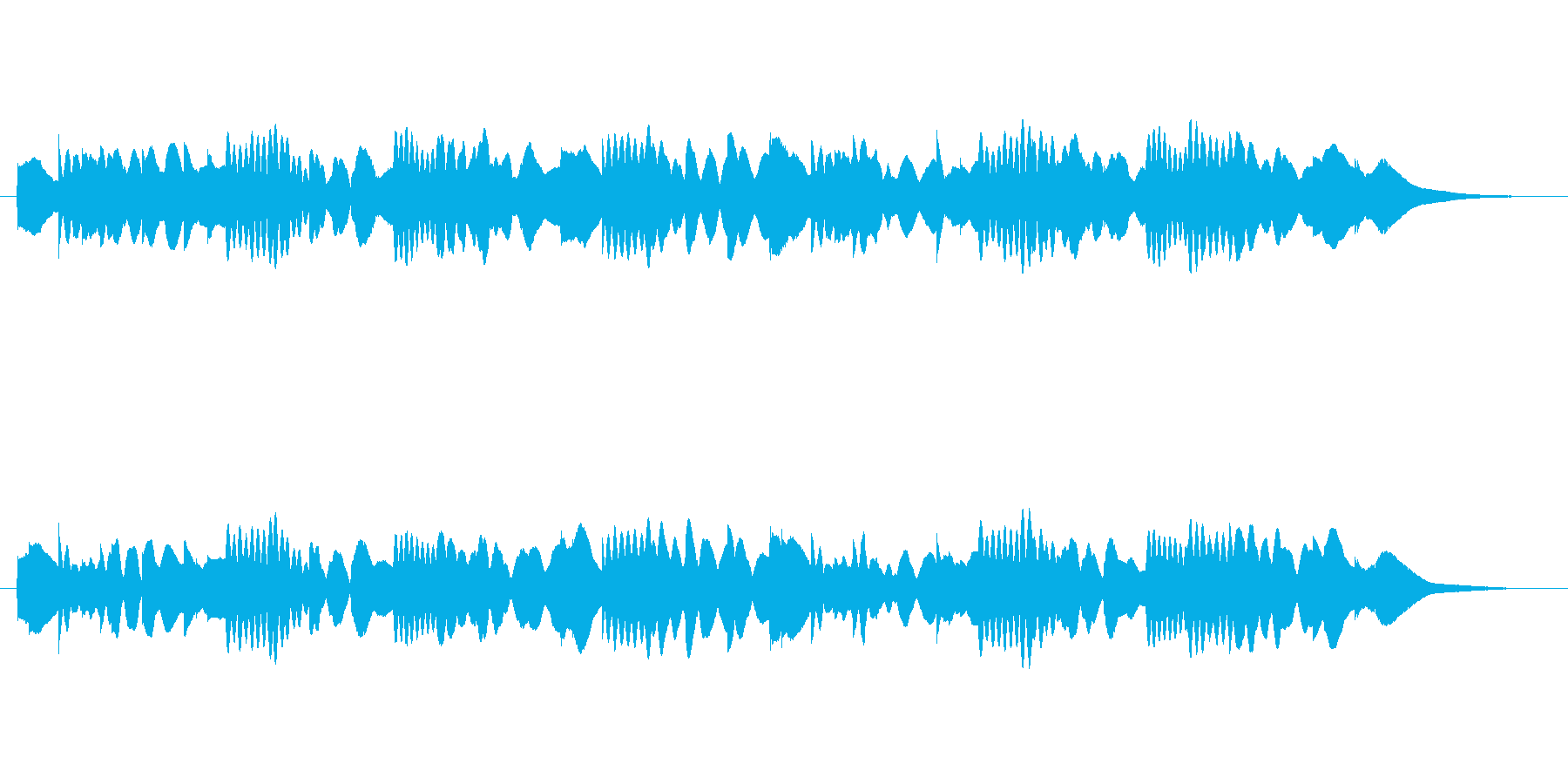 透明感のあるシンセ音(不思議、神秘的)の再生済みの波形