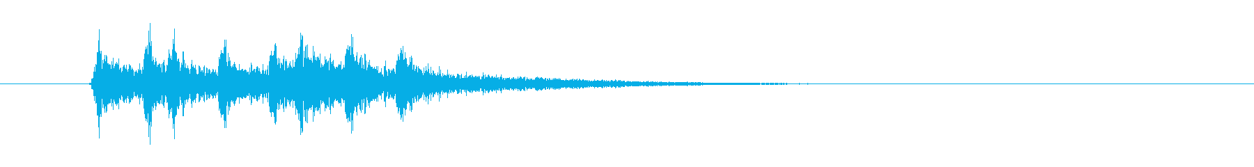 Disturbing sounding jingle song, sound logo's reproduced waveform