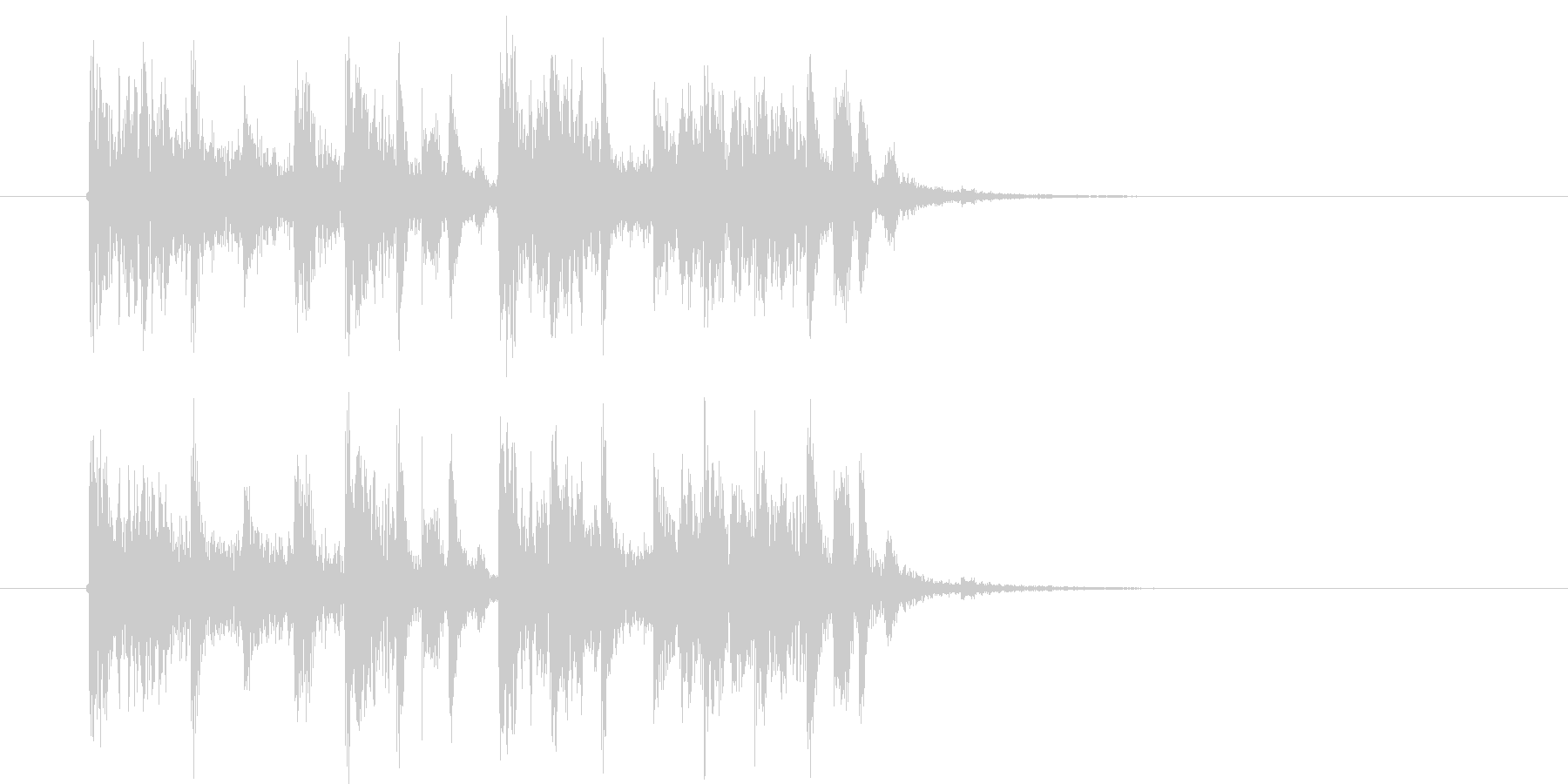 重厚感のある幻想的な音楽の未再生の波形