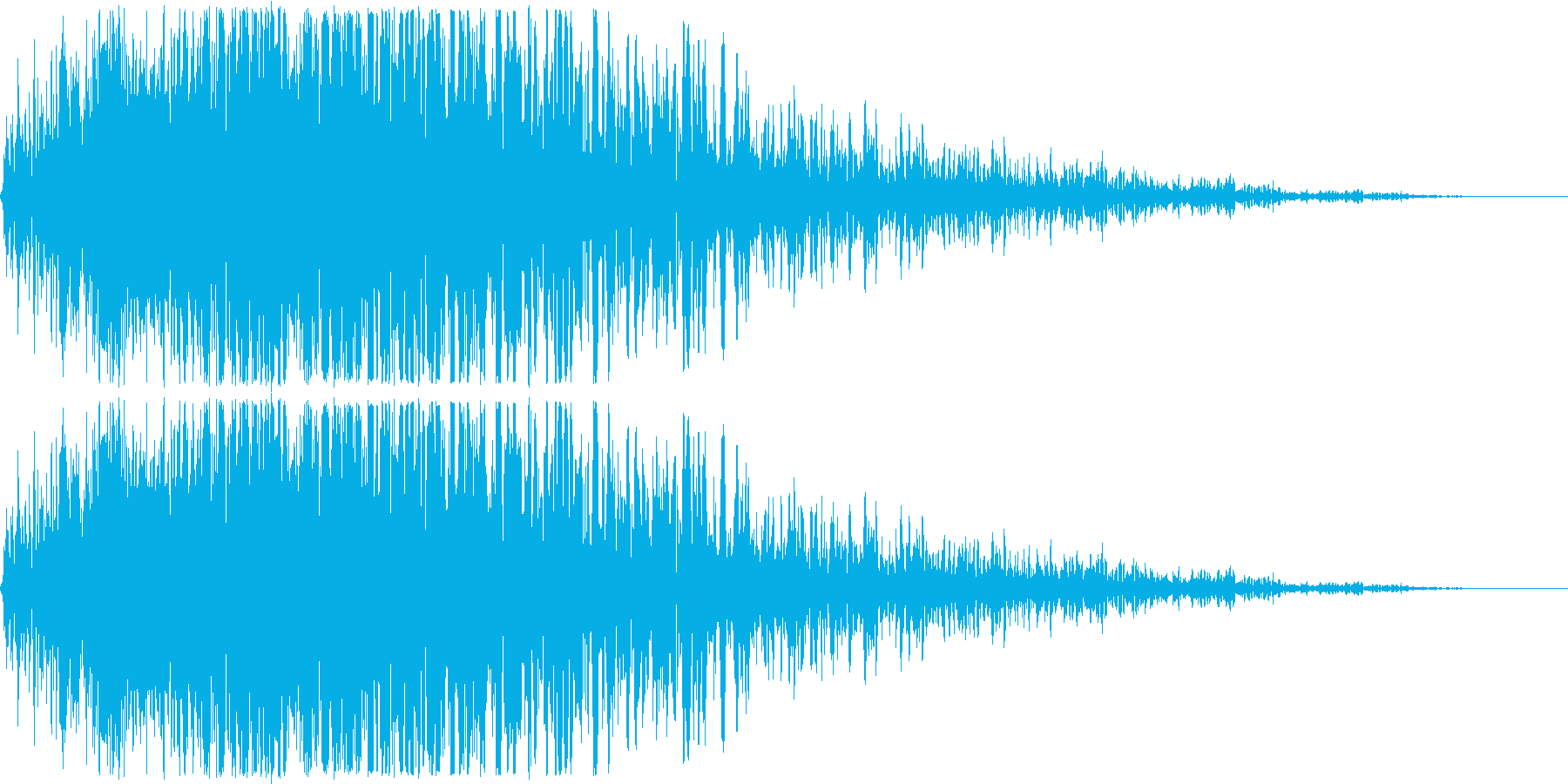 ゲームで使われそうな地響きのような低音…の再生済みの波形