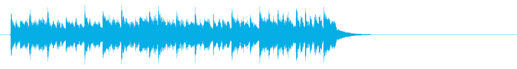 感動の終わりを迎える楽曲(イントロ)の再生済みの波形