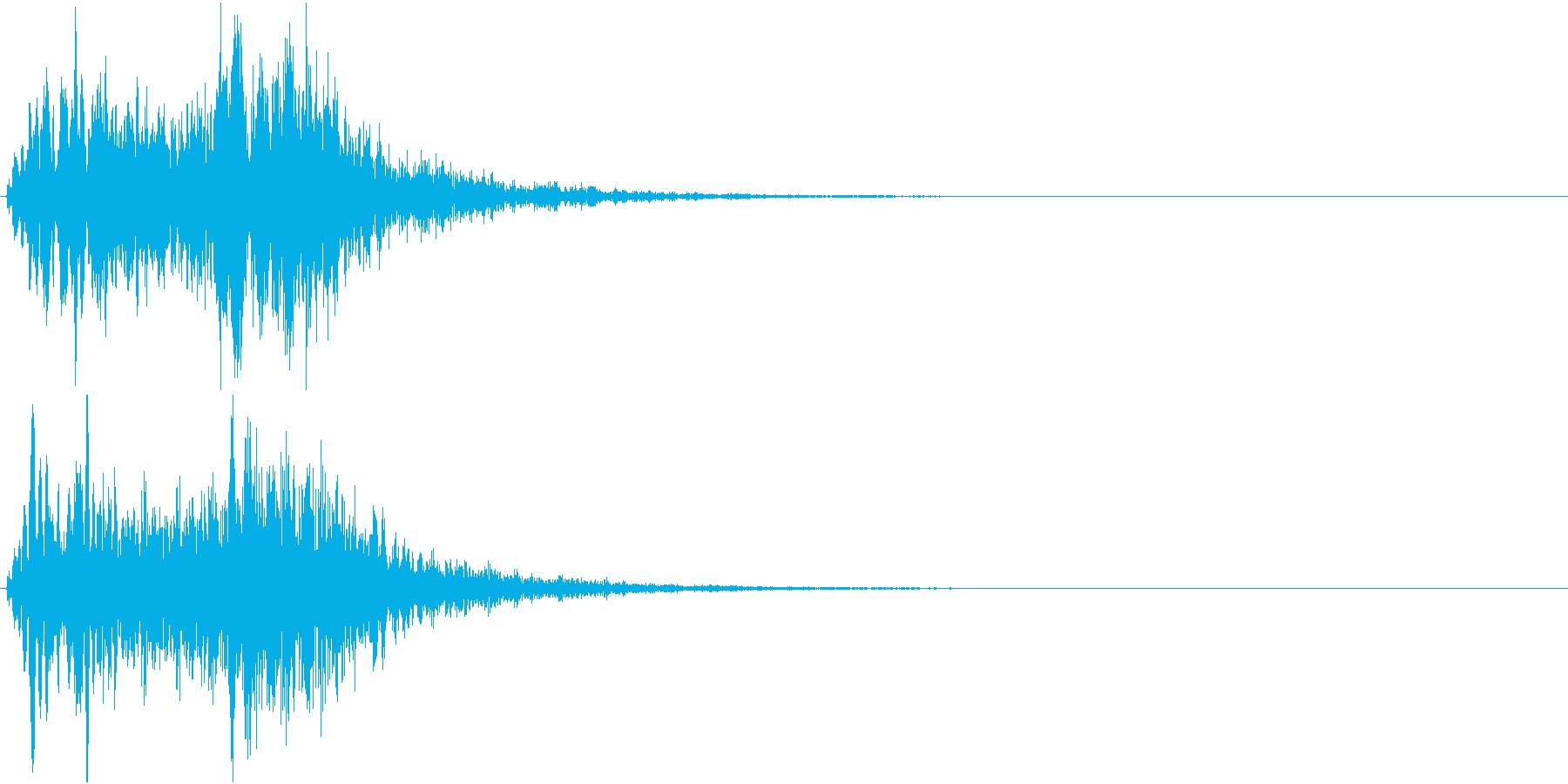 空間系を意識した短い効果音です。の再生済みの波形