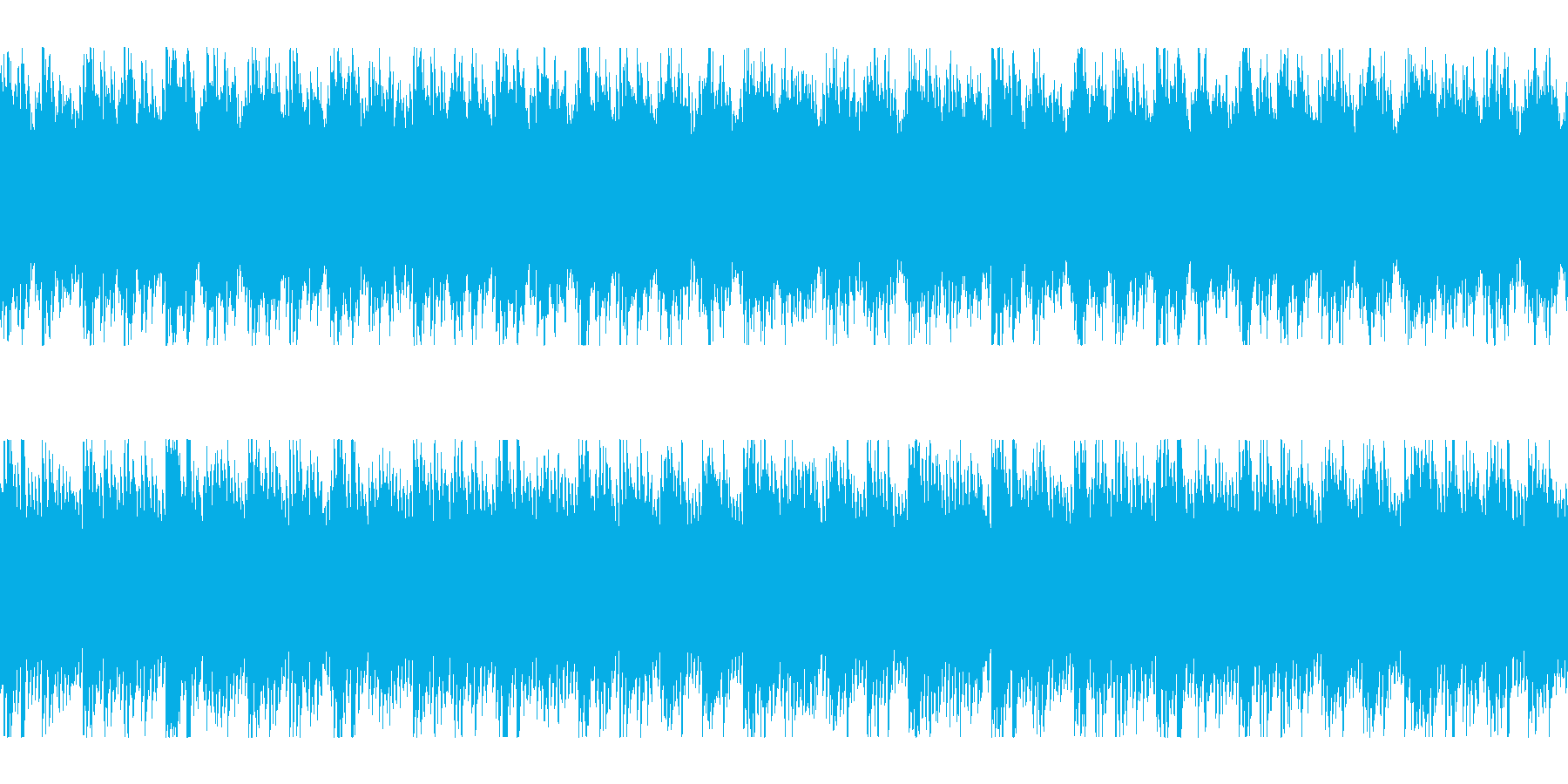 同じフレーズを繰り返すゆったりした楽曲の再生済みの波形