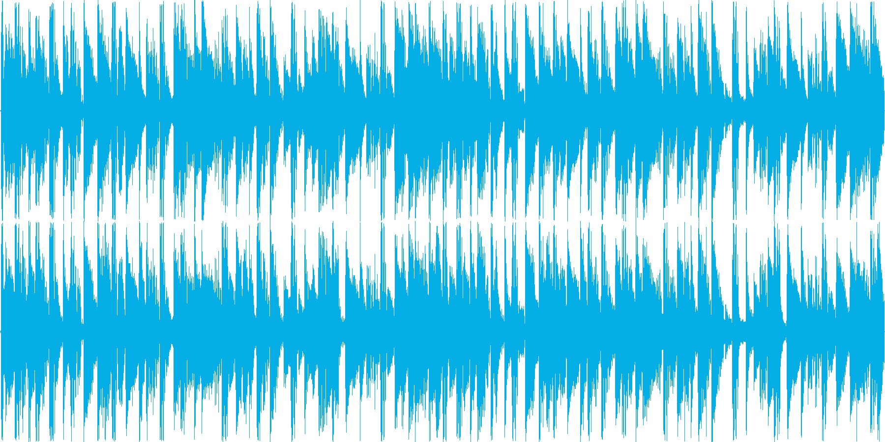 リズミックなイメージをした楽曲です。の再生済みの波形