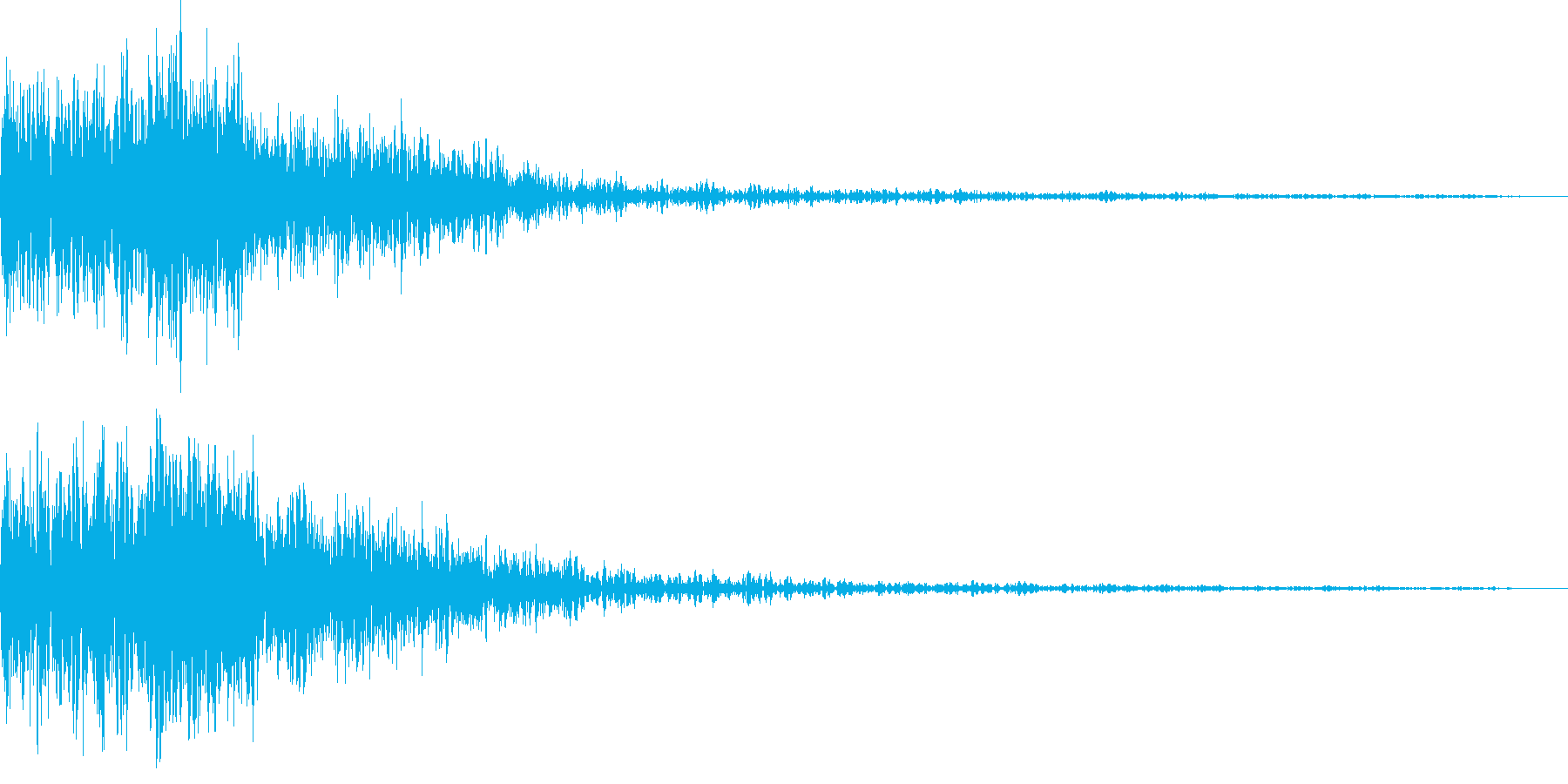 ロボットの歩行音のイメージですどうでも…の再生済みの波形