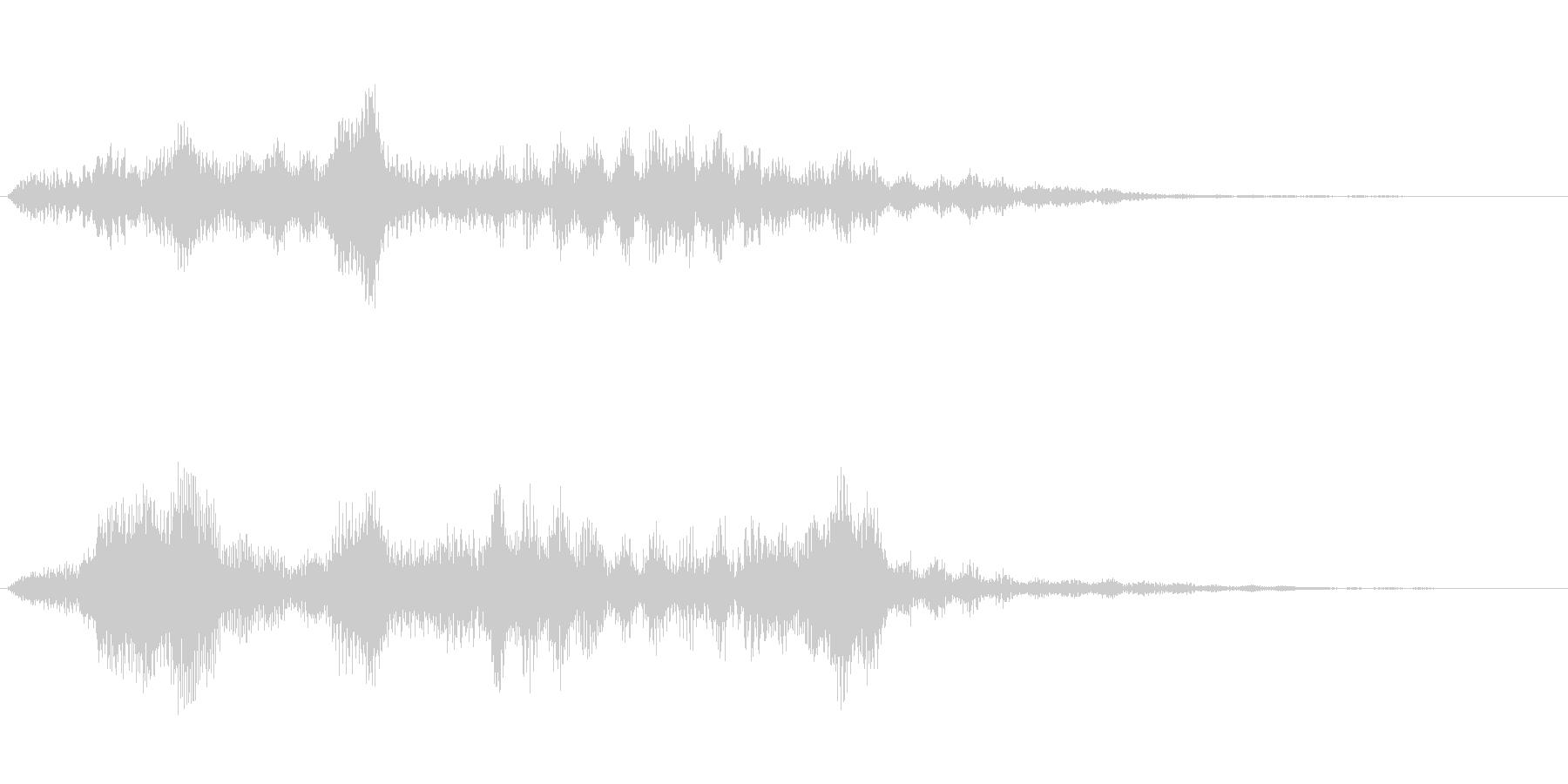 不気味な感じの効果音ですの未再生の波形