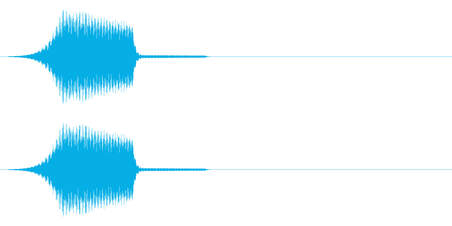 テロップなどが表示されるイメージの再生済みの波形