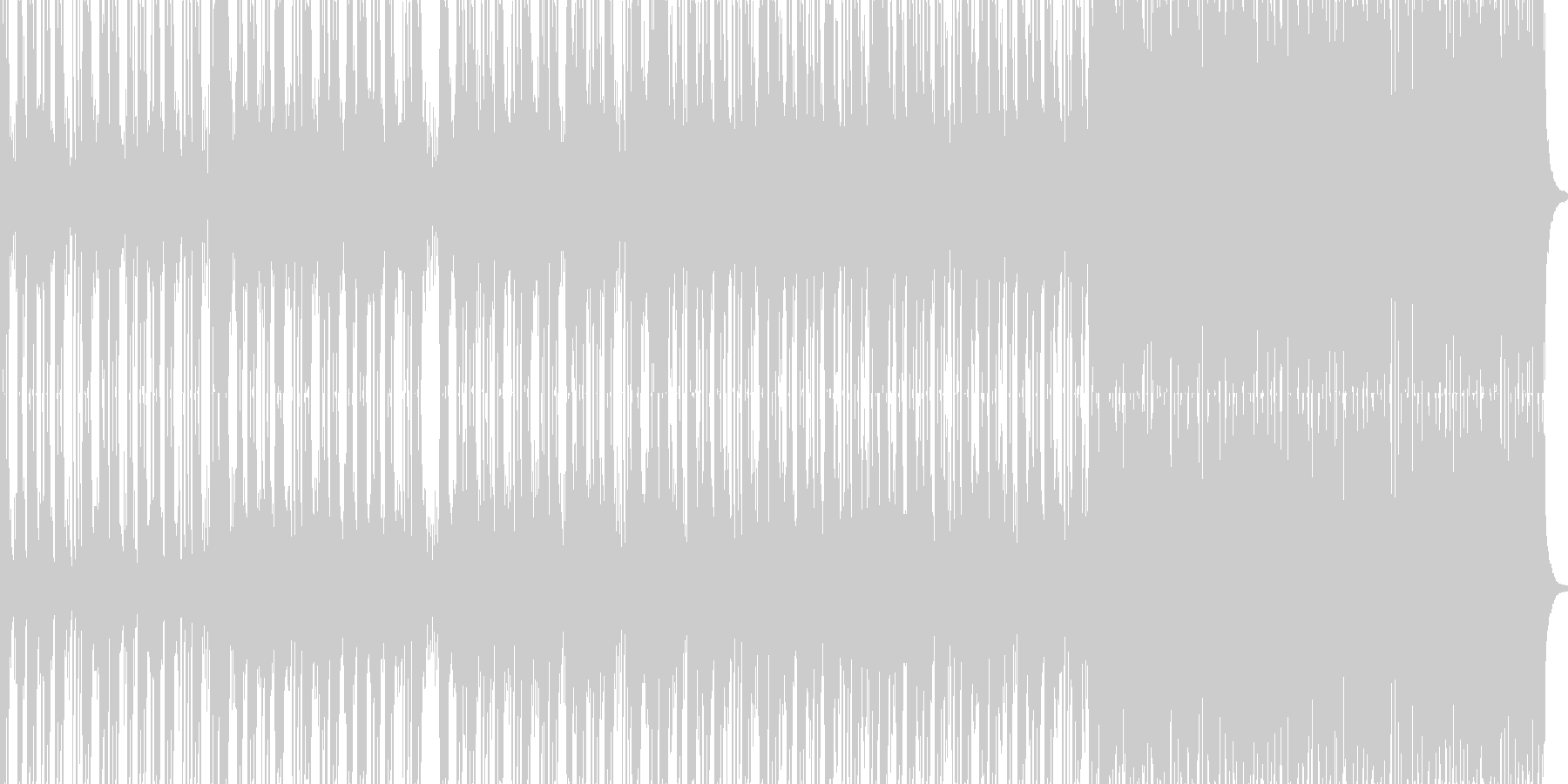 ロックに仕上げたカッコイイに分類される…の未再生の波形