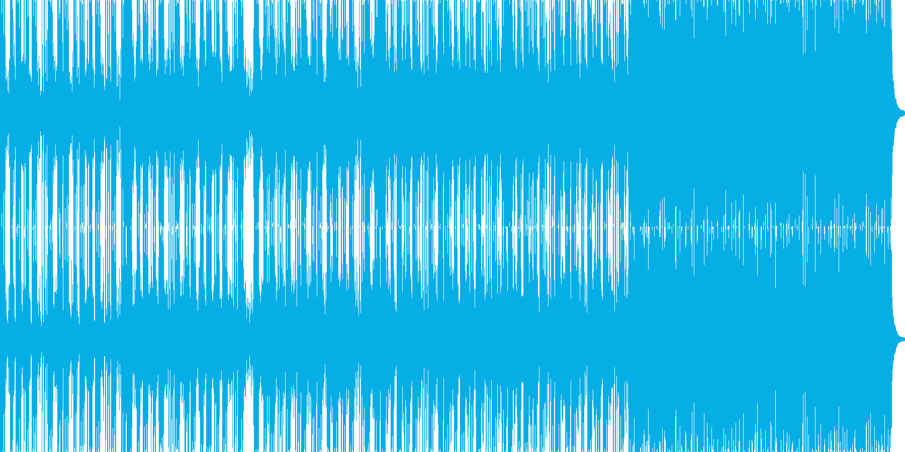 ロックに仕上げたカッコイイに分類される…の再生済みの波形