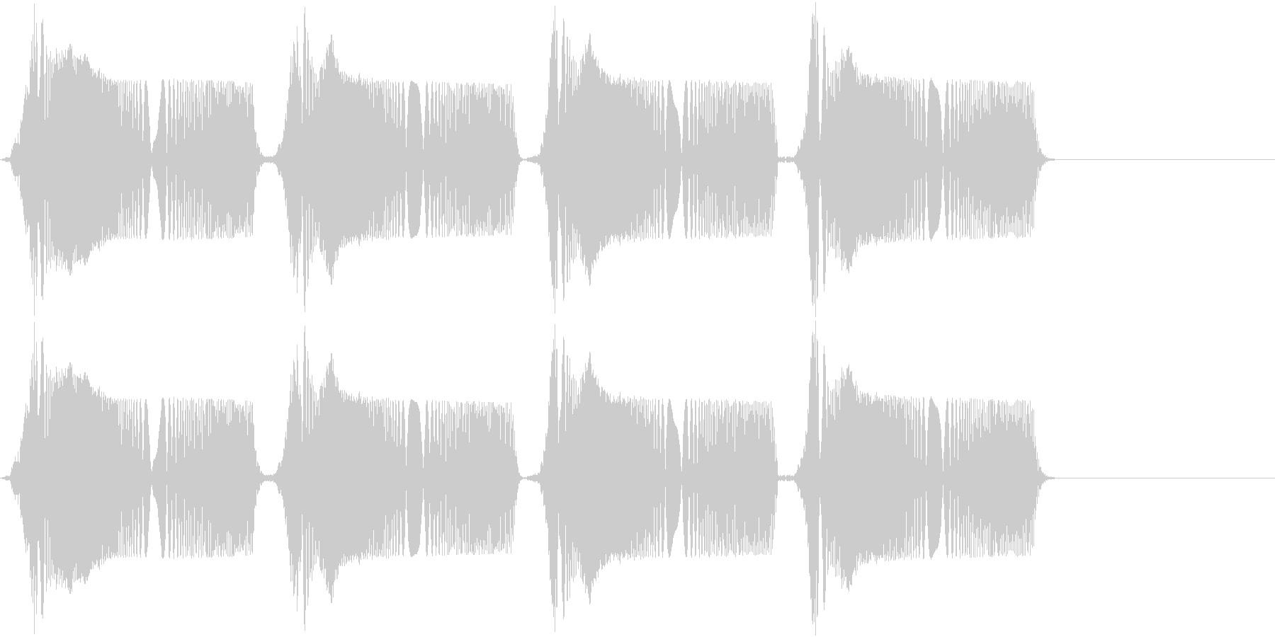 ピュピュ。冷汗・震える音A(短め)の未再生の波形